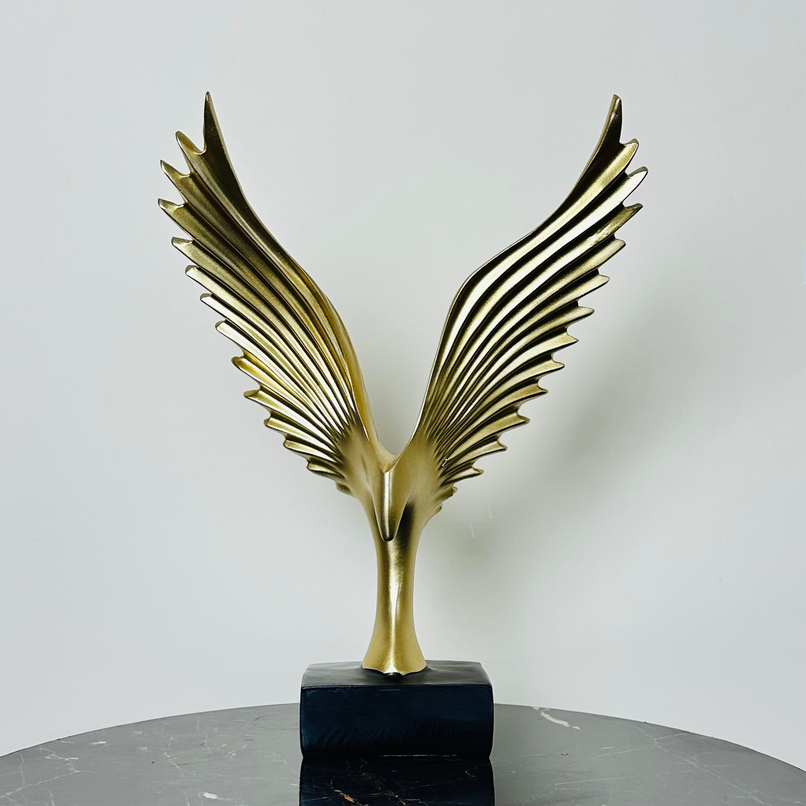 Golden Eagle Wings Sculpture