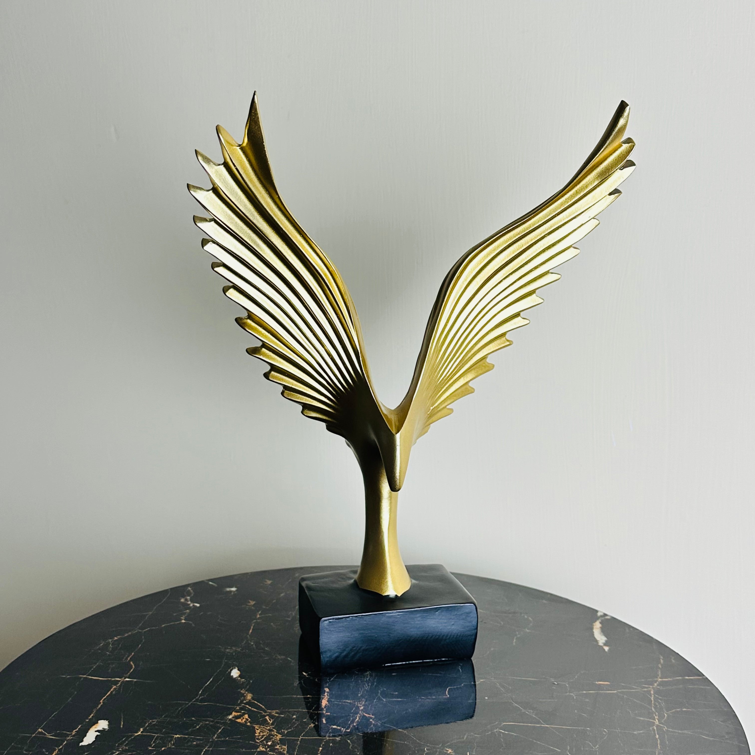 Golden Eagle Wings Sculpture