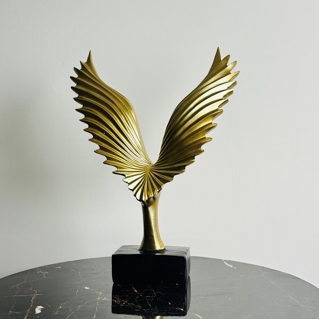 Golden Eagle Wings Sculpture