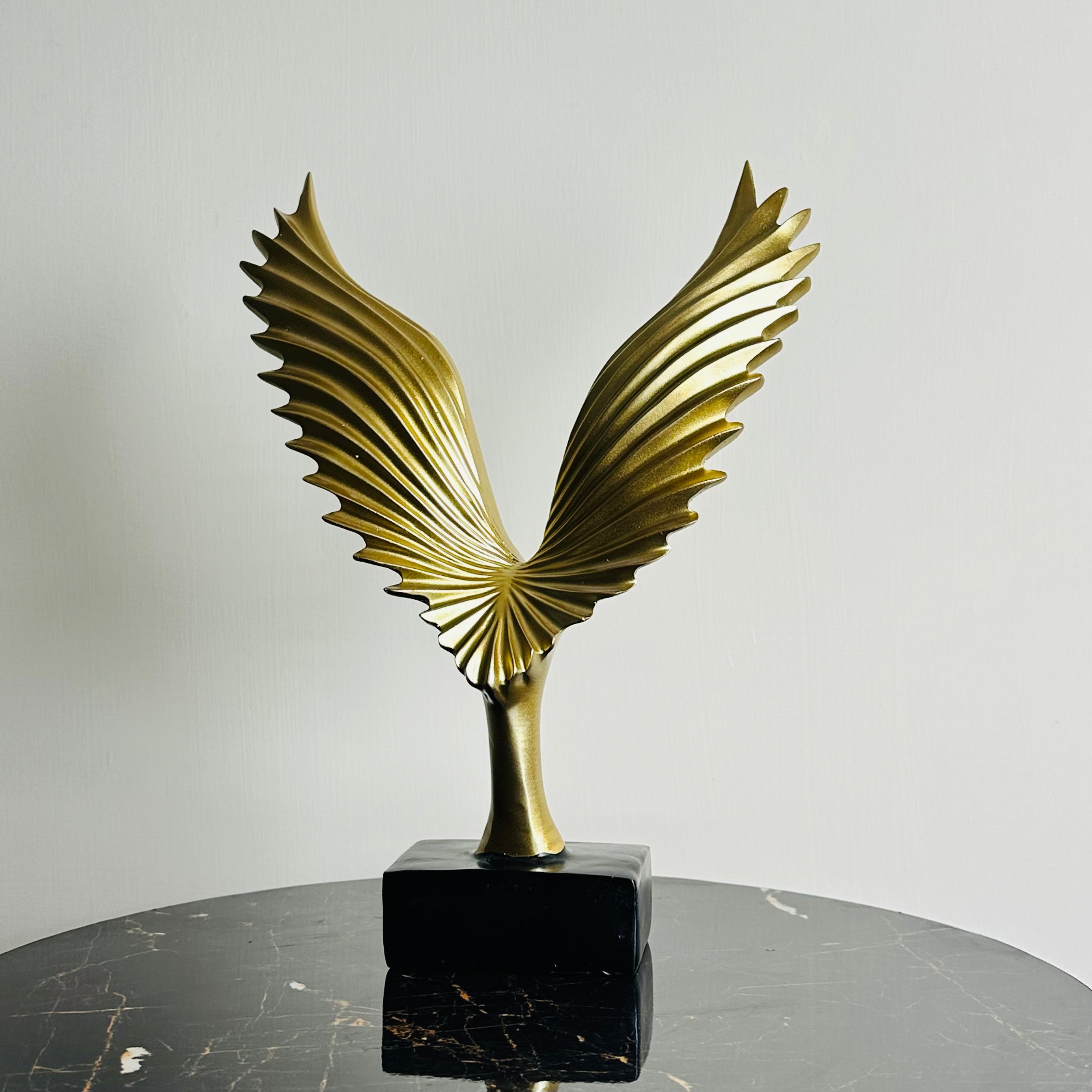 Golden Eagle Wings Sculpture