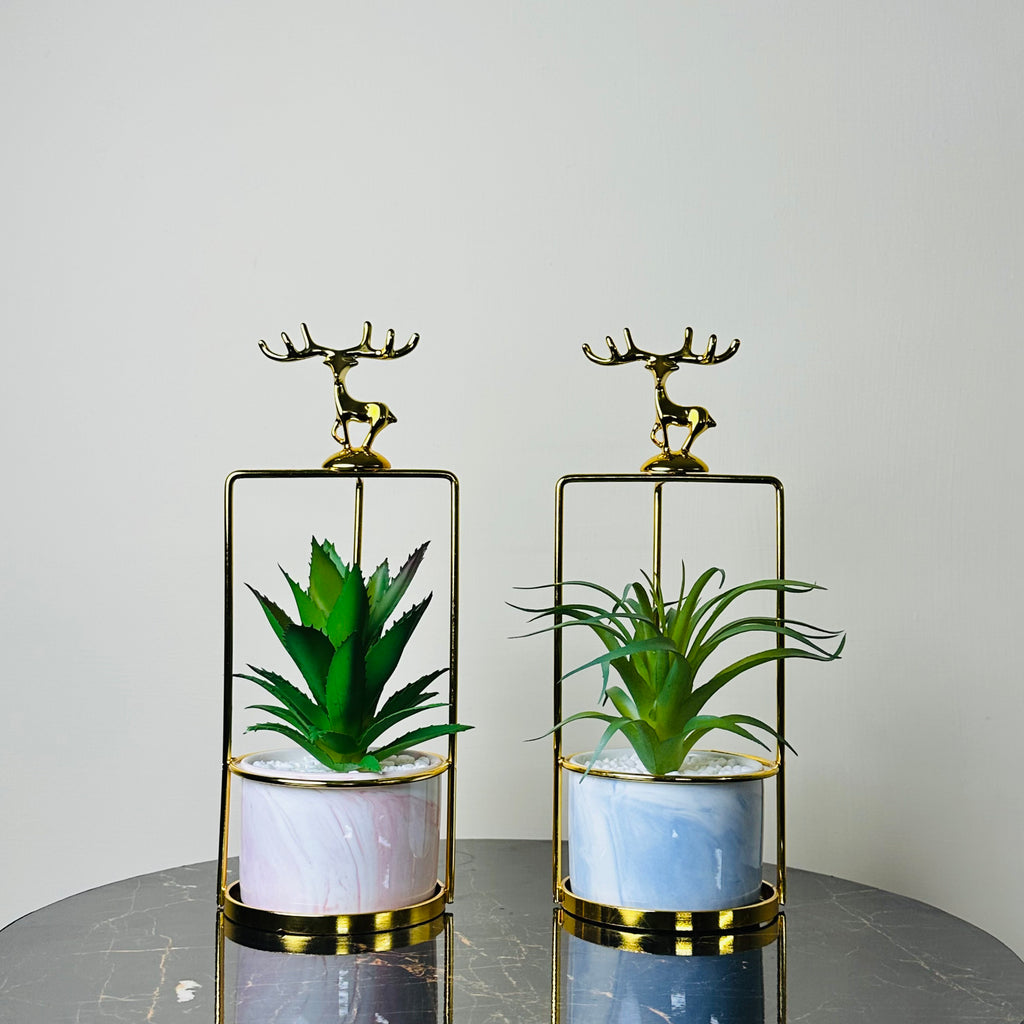Golden Deer Planter