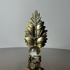 Crystal Leaf With Ball