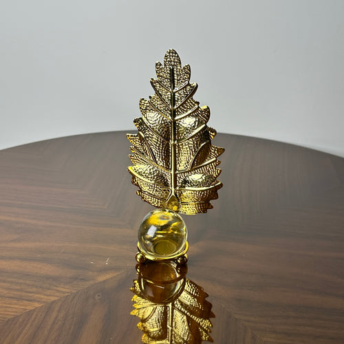 Crystal Leaf With Ball